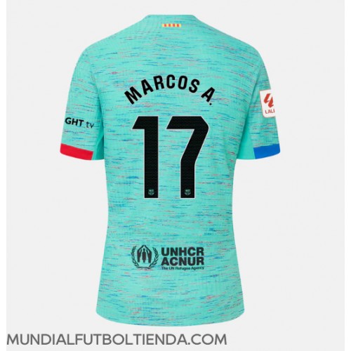 Camiseta Barcelona Marcos Alonso #17 Tercera Equipación Replica 2023-24 para mujer mangas cortas